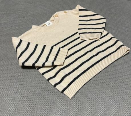 Pruhovaný pulóvrik, h&m,68