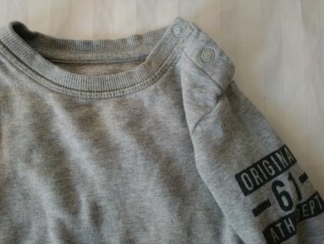 Detská sivá mikina, m, 80