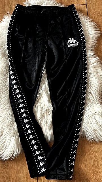 Dámske čierne tepláky/tepláky kappa, kappa,m