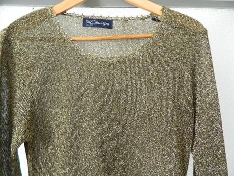 Ľahký zlatý pulóvrik / top, 42