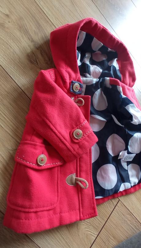 Dievčenský kabátik červený veľ. 62, next,62