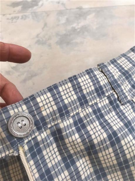 Kockované 7/8 nohavice, 38