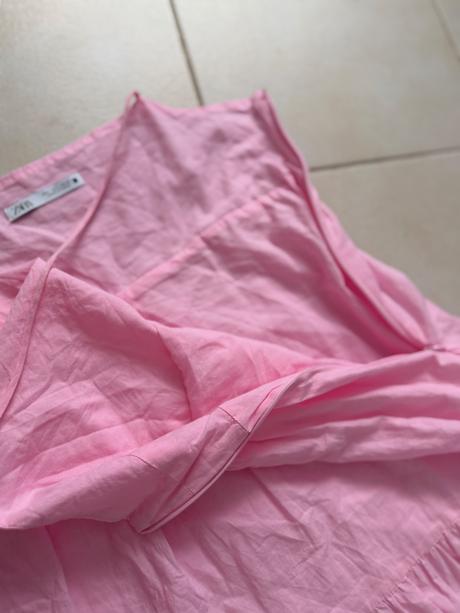 Ružové letné maxi šaty zara bavlna,, zara,l
