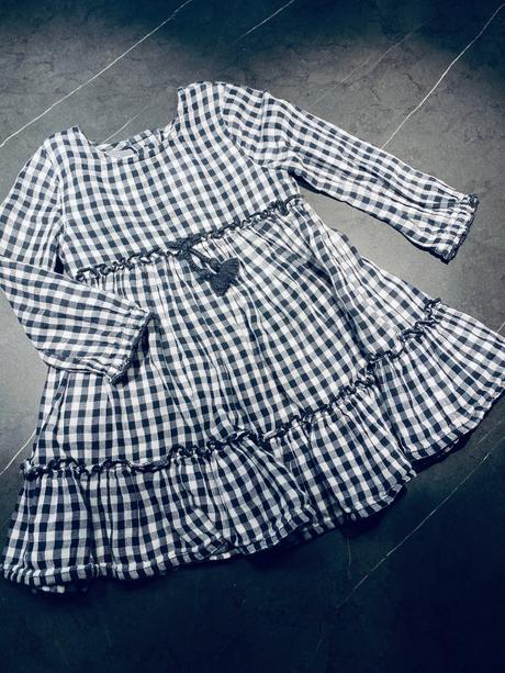 Šaty s volánmi-vichy kocka, f&f,86