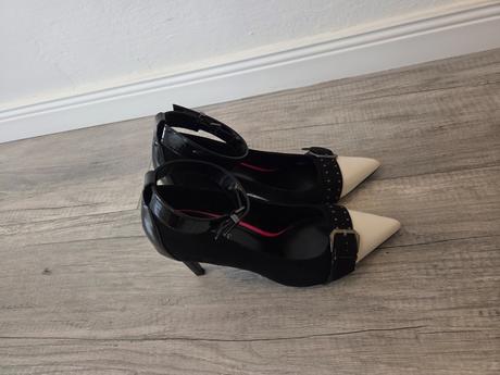 Lodičky s bielou špičkou, next,41