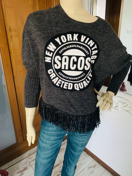 Luxusny svetrik sacos, s