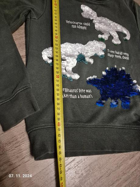 Dino mikina premieňajuca, h&m,122