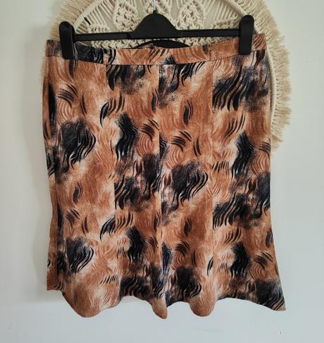 Sukňa s ľanom, xxl