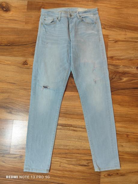 Komplet rifle + košeľa+ sako, h&m,36