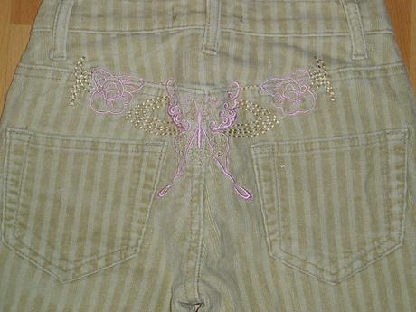 Zateplené menčestrové nohavice, 134