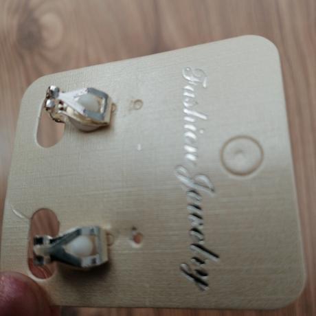 Postriebrene klipsne, nausnice, krížik,