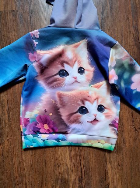 Mikina s mačičkami 128/134, 128