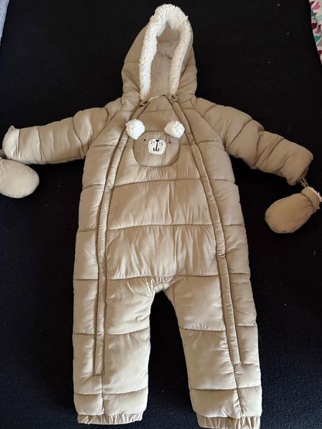 Zimný overal + zimná bunda, 86