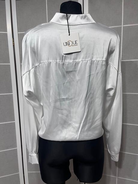 Biela satenova bluzka, m