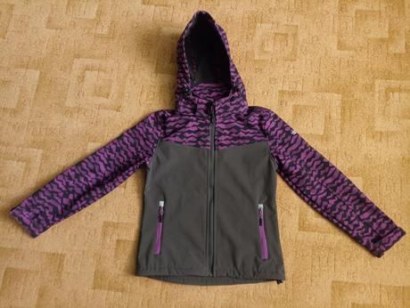 Fialová prechodná bunda, 140