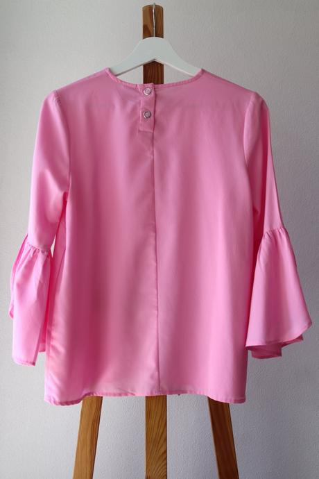 Nežná ružová padavá blúzka, lindex,164