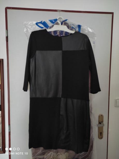 Šaty s eko kožou, angie,m