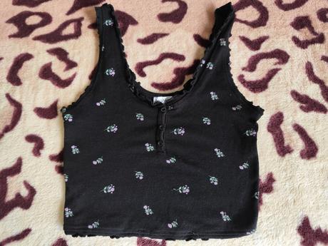 Priliehavé elastické crop tielko bershka, veľ. s,, bershka,s