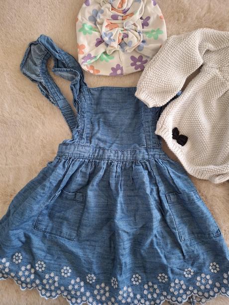 Sukňa,svetrik a turban, primark,80