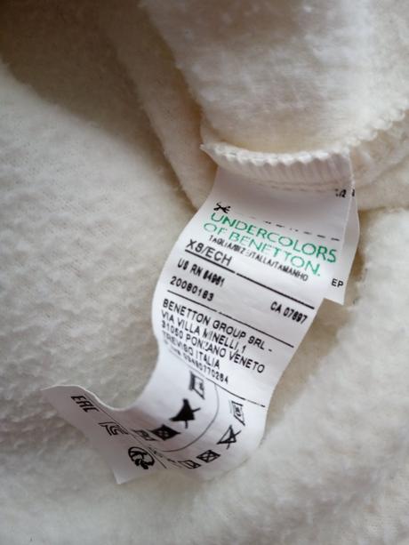 Benetton tenká flísová mikina, benetton,158