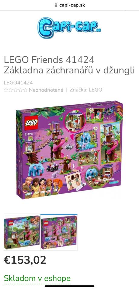 Lego friends 41424 základňa záchranárov v džungli, 