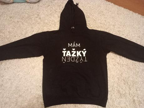 Mikina mám ťažký týždeň, xs