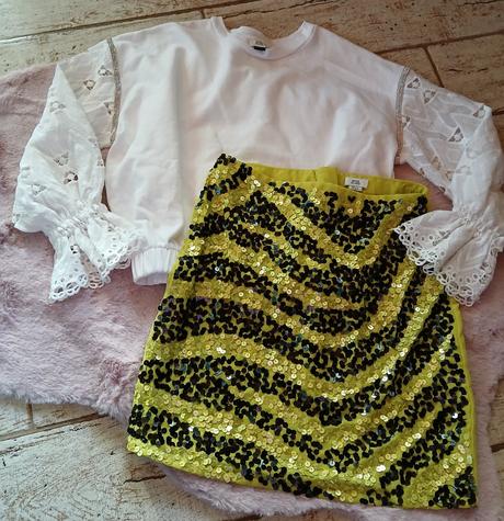 Komplet mikina a sukna, river island,140