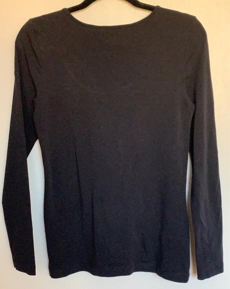 Edc b esprit čierne tričko s dlhým rukávom, esprit,m