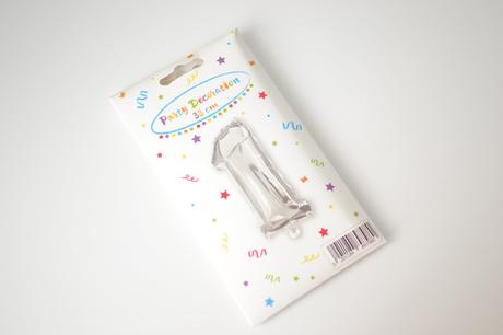 Balón 1 strieborný,