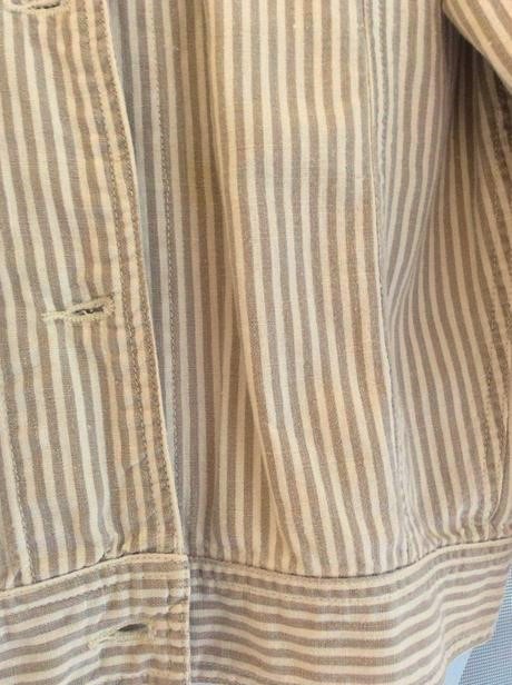 Letná ľanová crop bunda, l