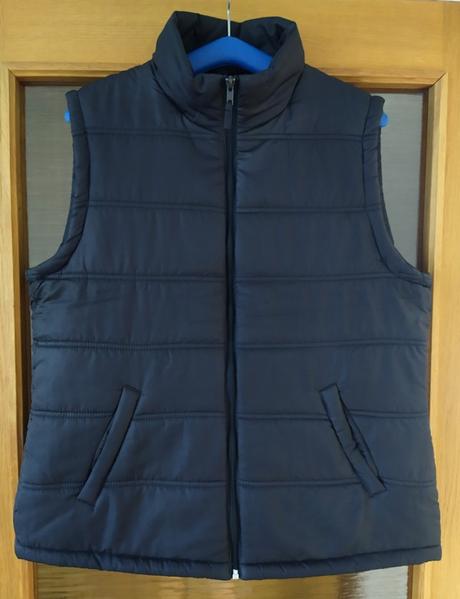 Vesta prešívaná modrá, l