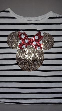 Tricko pasiky minnie v.98/104 h&m, h&m,98