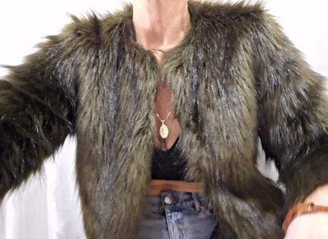 Kozuch stradivarius kabat bunda  36/38, stradivarius,m