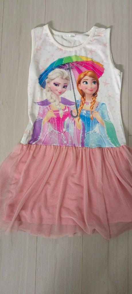 Šaty frozen,  elsa & anna, veľ.140cm, 140