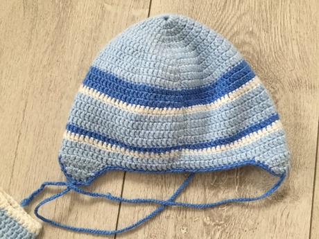 Chlapcenska ciapka a rukavice 6-9 mesiacov, 74