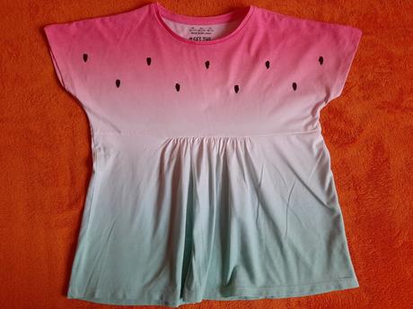 Tričko melónové, na 10-11 r., f&f,146