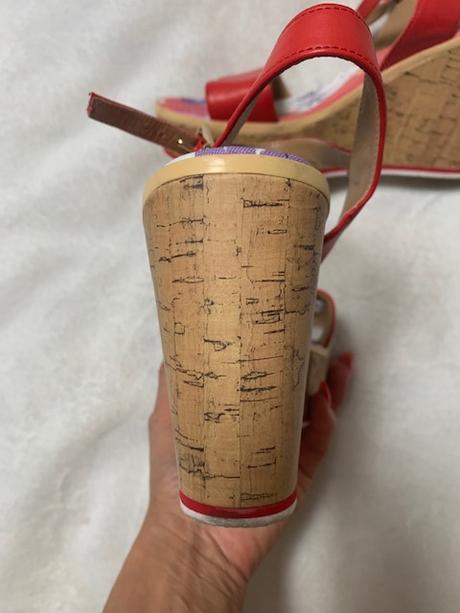 Červené sandálky na platforme zn. u.s.polo assn., u.s. polo assn.,40