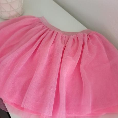 Ružová suknička s trblietkami, 116
