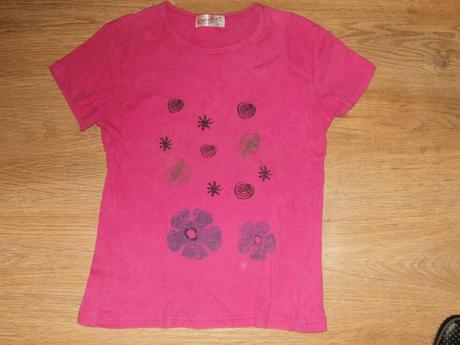 Ružové dievčenské tričko, 134