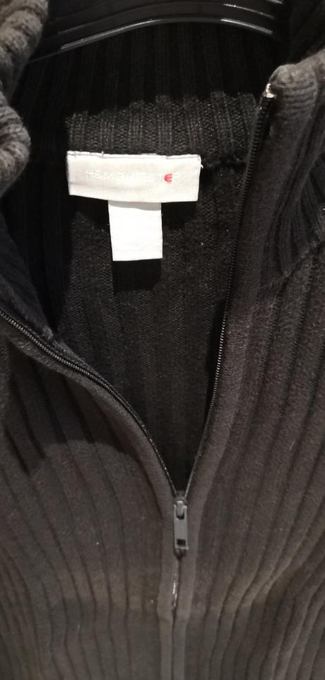 Čierny sveter, h&m,m