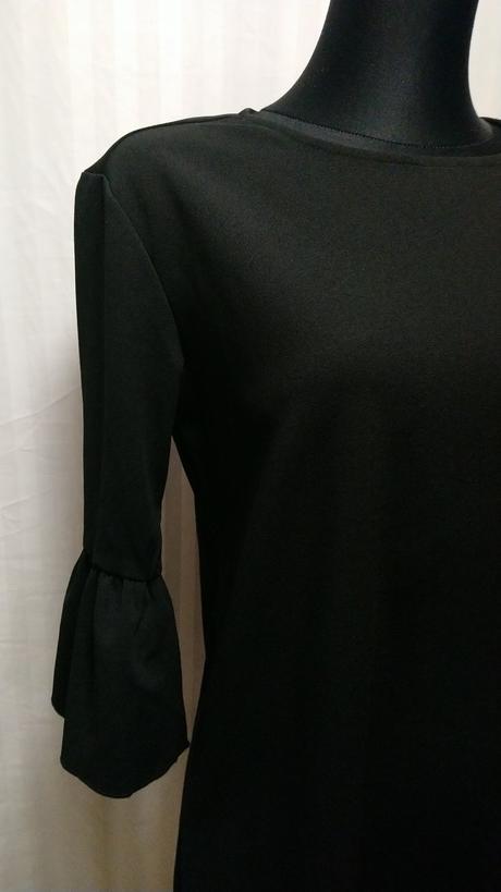 Dámske čierne elastické šaty, terranova, terranova,m