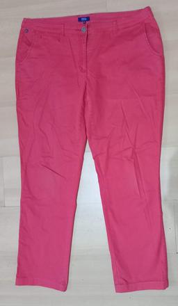 Červené riflové nohavice v. xl, 34