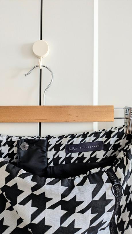 Čierno-biela pepito minisukňa m&s, marks & spencer,s