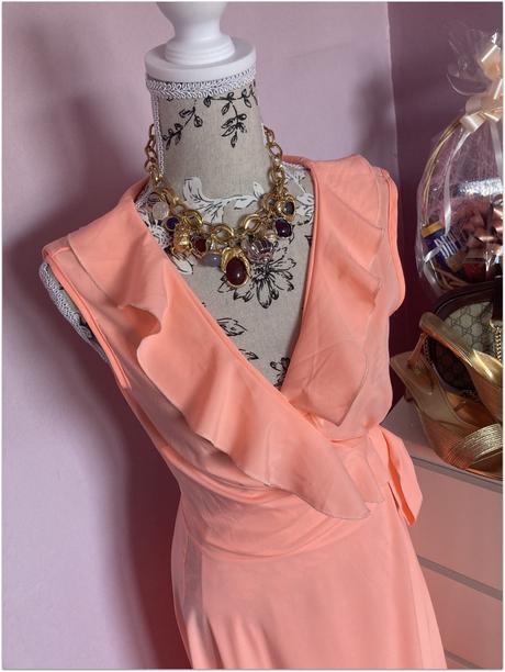 Zavinovacie maxi šaty zn.ola voga, 