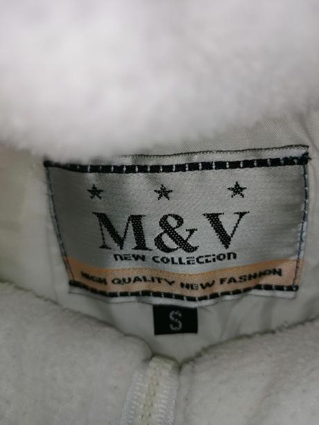 Zimná biela bunda, s