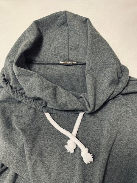 Mikinové asymetrické dlhšie tričko,