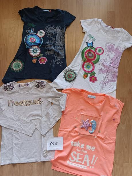 3x tričko, desigual,146