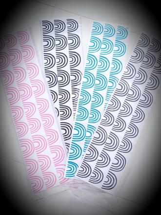 Nalepky na stenu dúhy 27 kusov, 