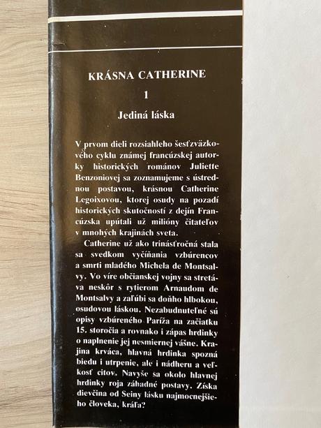 Juliette benzoniová krásna catherine 1 diel,