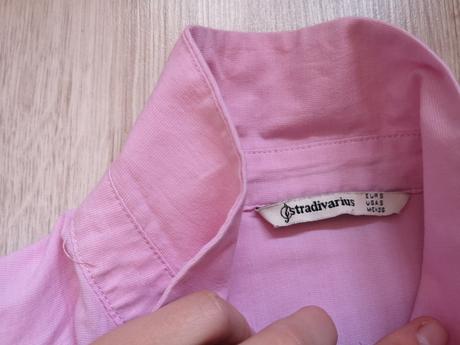 Ružová košeľa, stradivarius,s